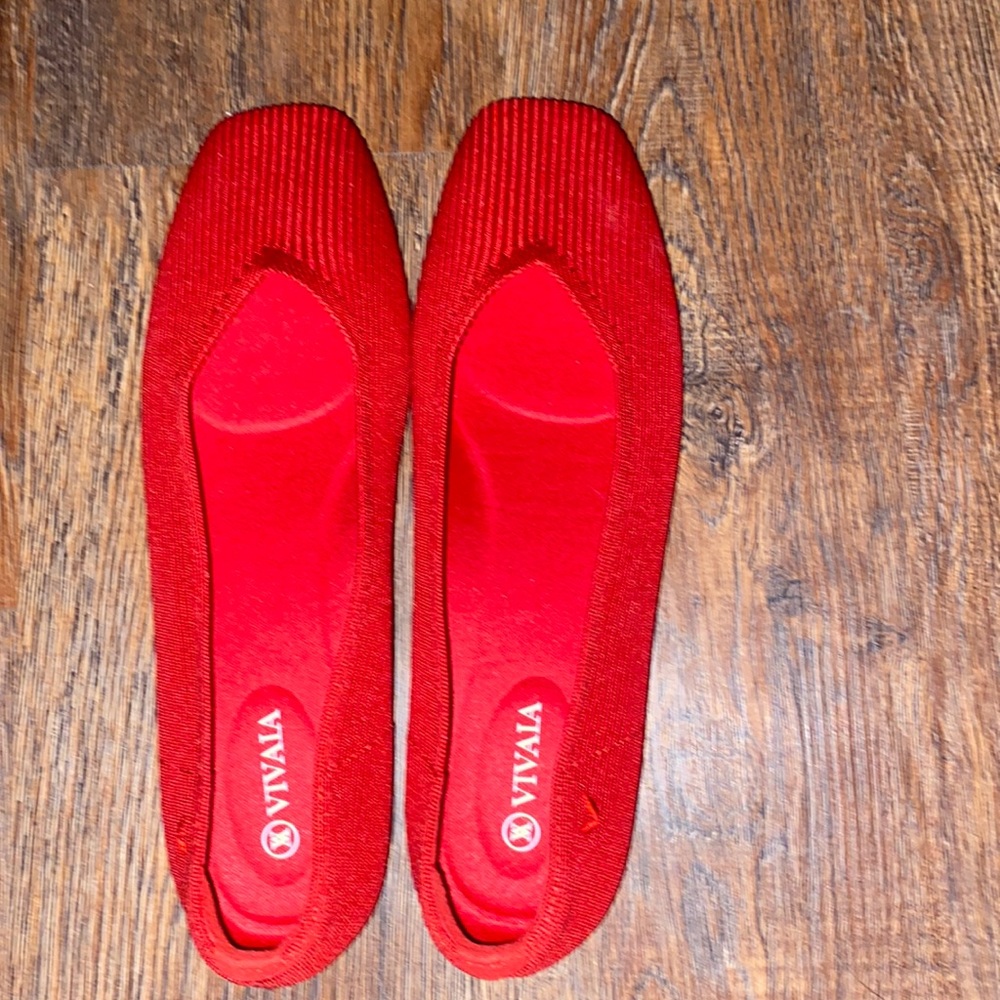 VIVAIA Red Loafers